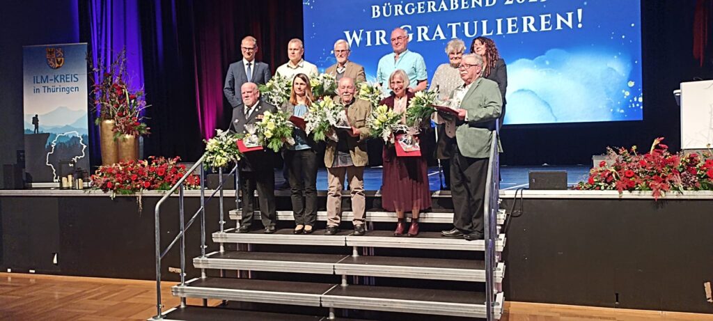 Veleihung der Ehrung zum Bürgerabend am 5. Dezember 2025 in der Festhalle Ilmenau