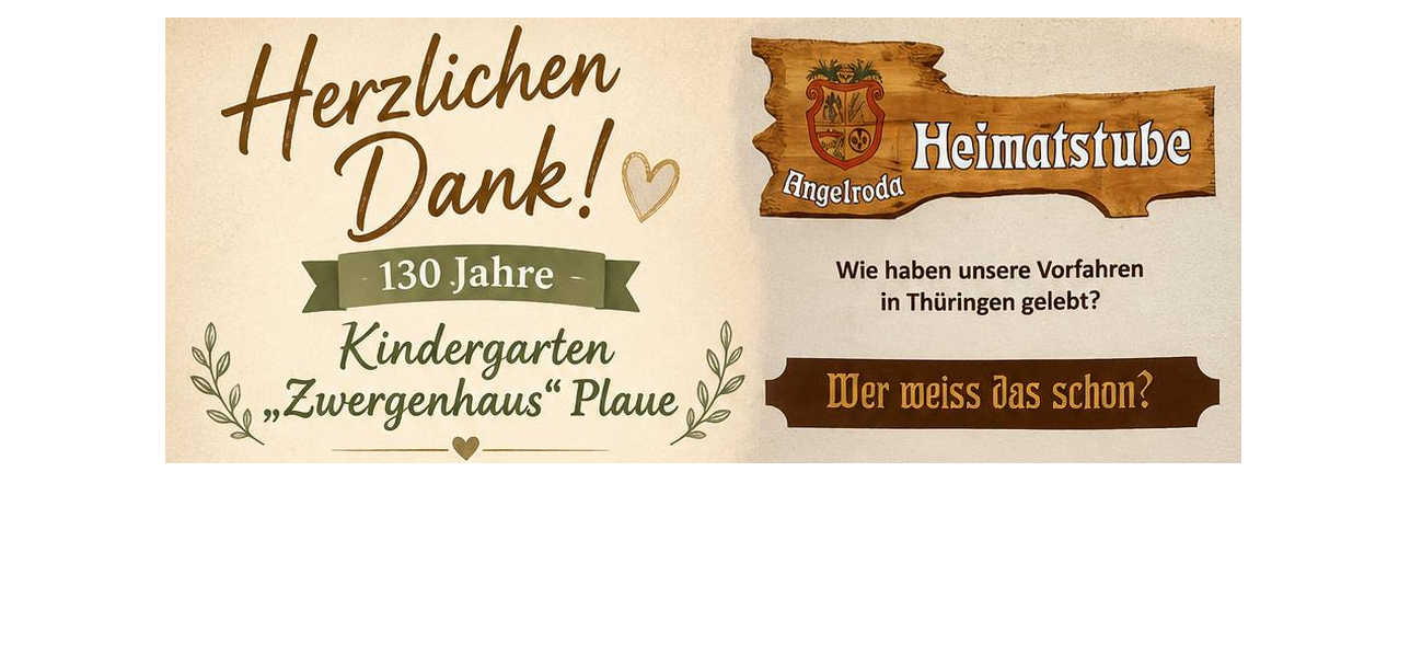 130 Jahre Kindergarten „Zwergenhaus“ Plaue: Unsere Heimatstube Angelroda unterstützt historische Jubiläumsausstellung